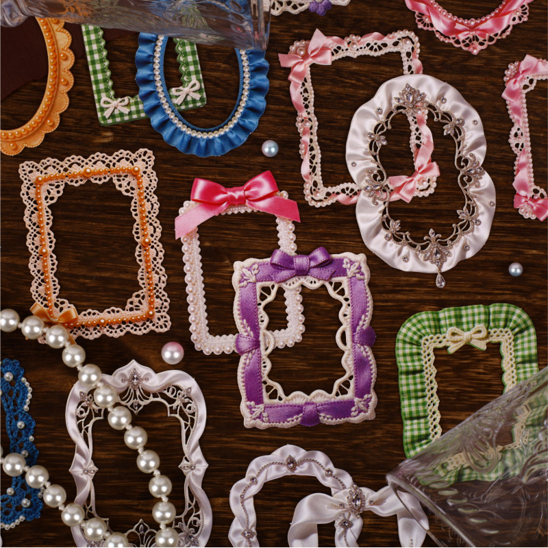 Papercraft Supply Ribbon - 8 Fogli di Adesivi Vintage con