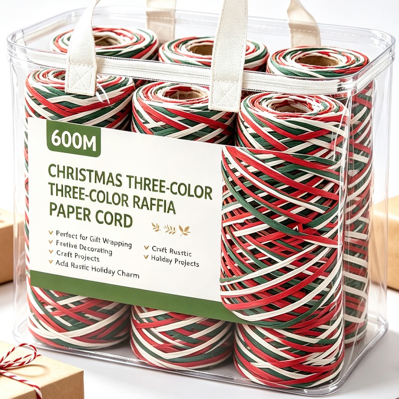 Papercraft Supply Ribbon - Nastro di Carta Rafia 150/600M per