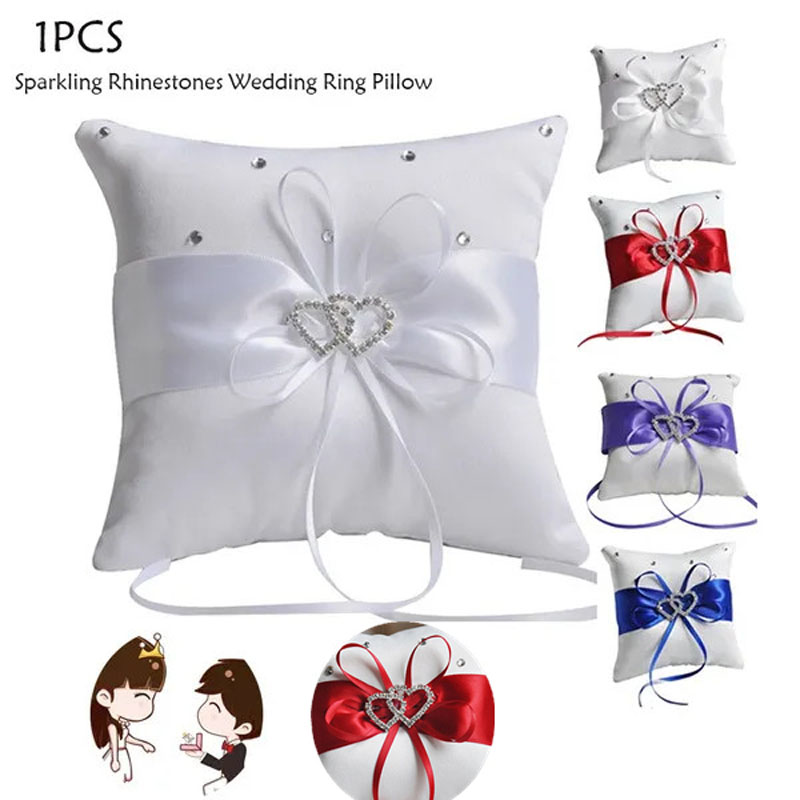 Ring Bearer Pillow - 1 pz 10*10 cm strass scintillanti