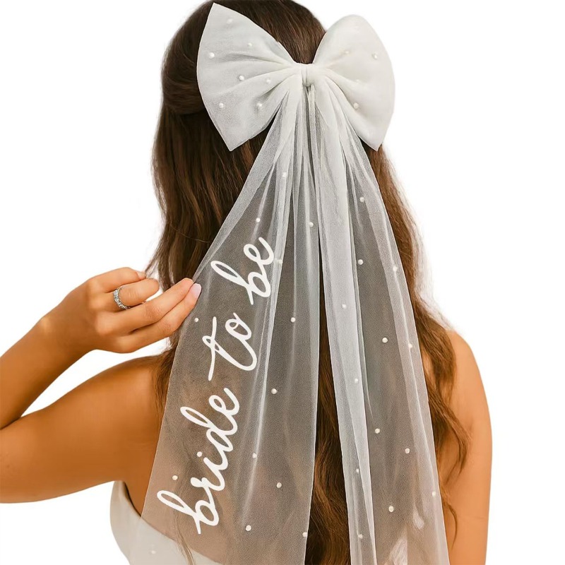 Wedding Supply List - Sposa per essere velo con fiocco