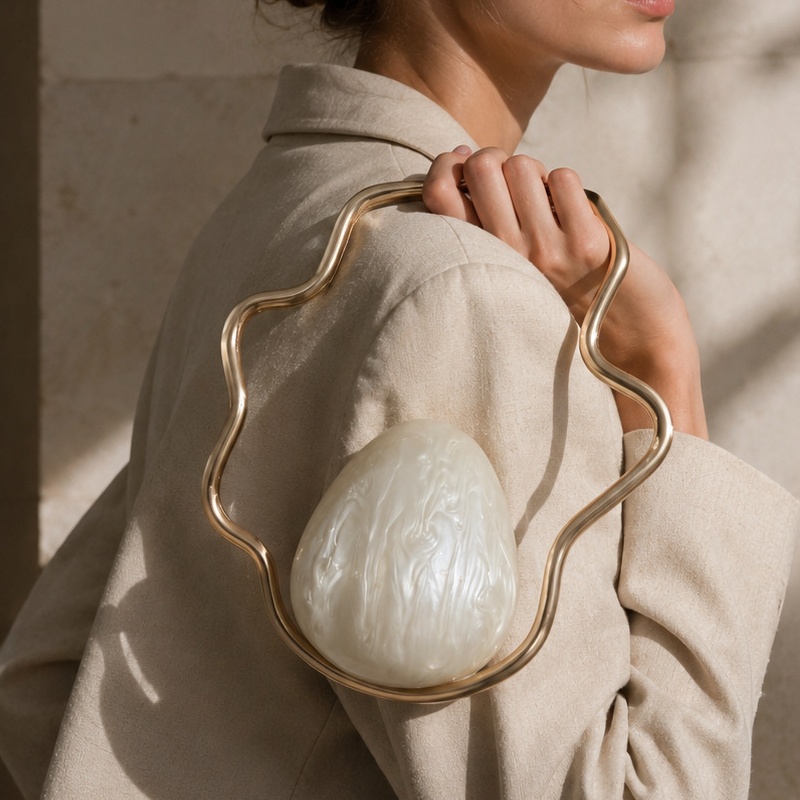 Wedding Vendor - Mini Borsa a Uovo in Acrilico