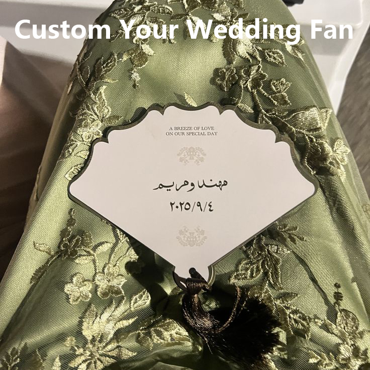 Wedding Ceremony Supply - Ventaglio Personalizzato di Lusso per Matrimonio,