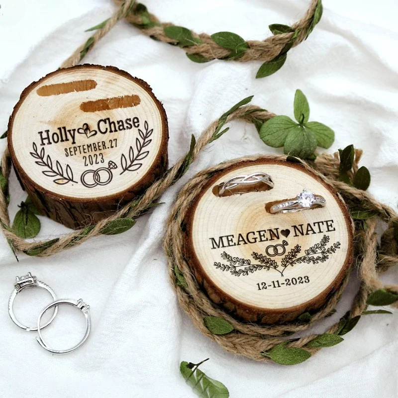 Ring Bearer Pillow - 1 pz albero personalizzato gratuito ceppo