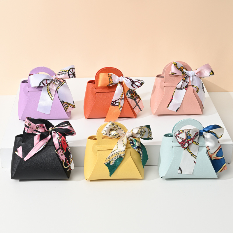 Wedding Supply List - 10 Sacchetti Regalo in Pelle Blu