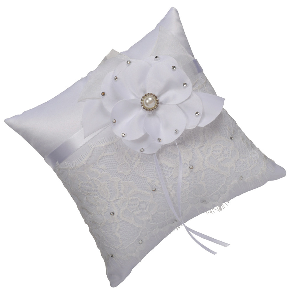 Ring Bearer Pillow - Cuscino Portafedi Nuziali in Pizzo con