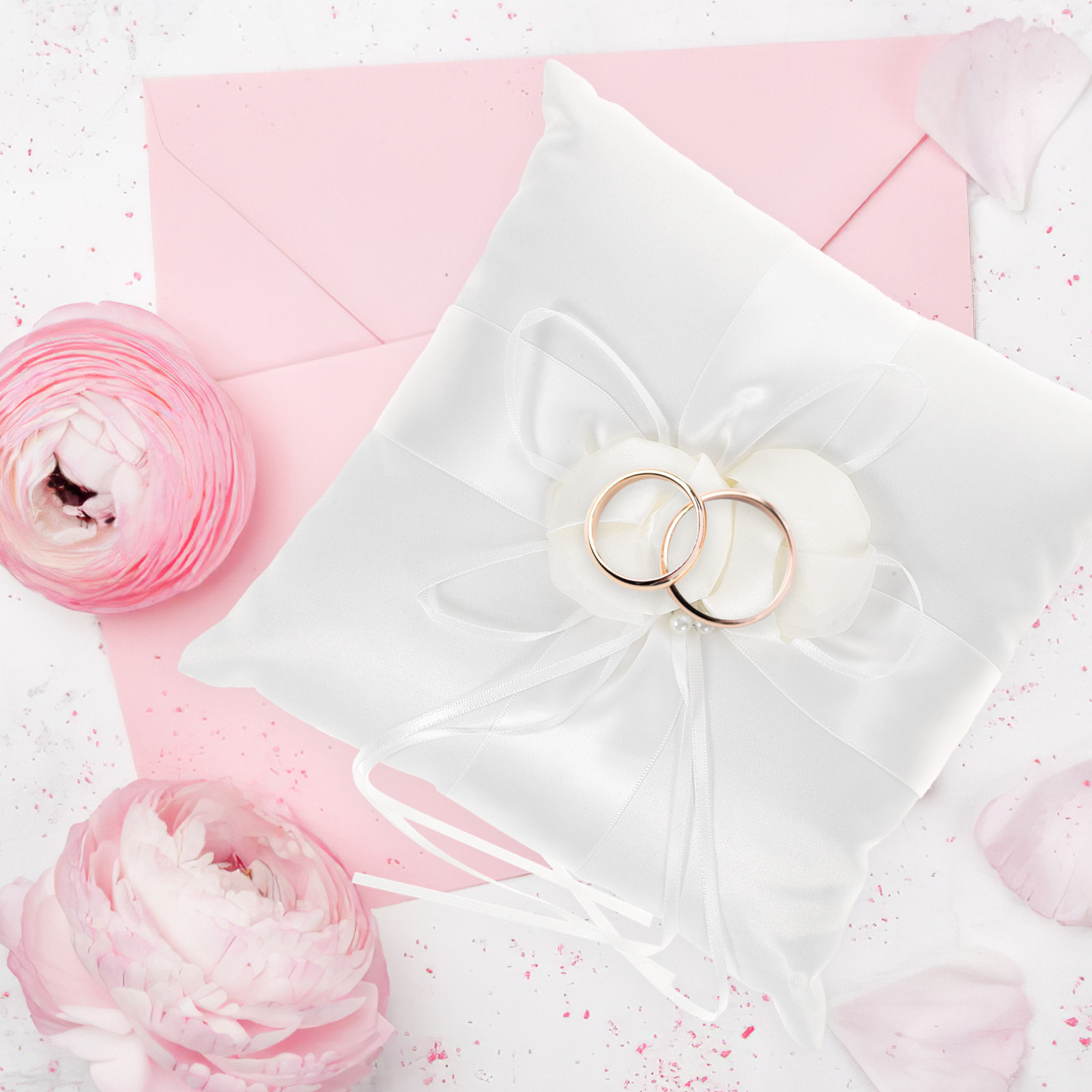 Cuscino Portafedi 20x20cm in R - Ring Bearer Pillow recensione e prezzo