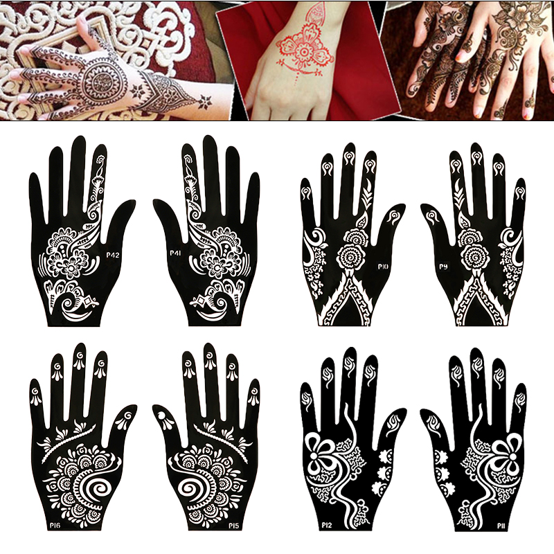 2 pezzi modelli di stencil per - Indian Wedding Supply recensione e prezzo
