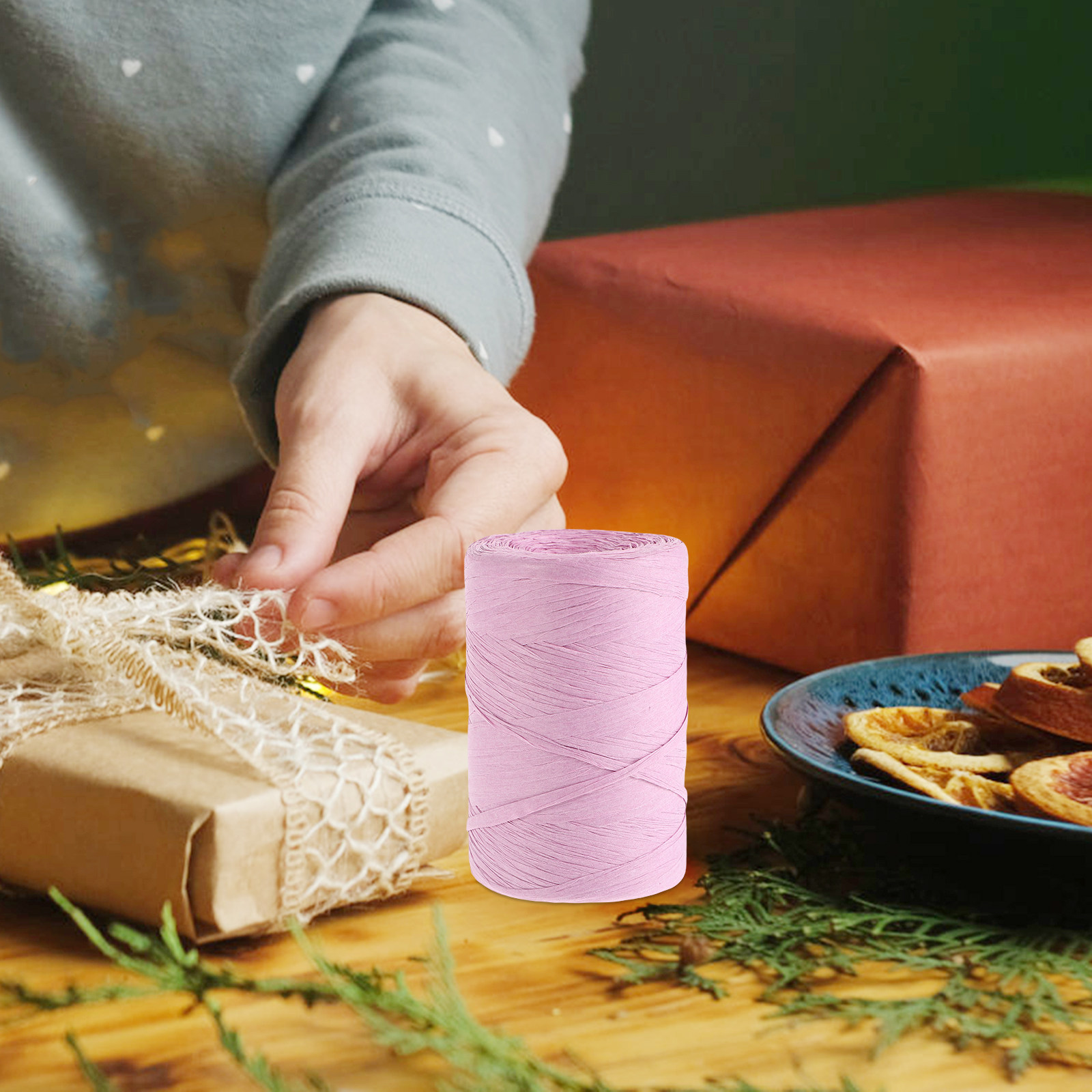 Nastro piatto in carta rafia c - Papercraft Supply Ribbon recensione e prezzo