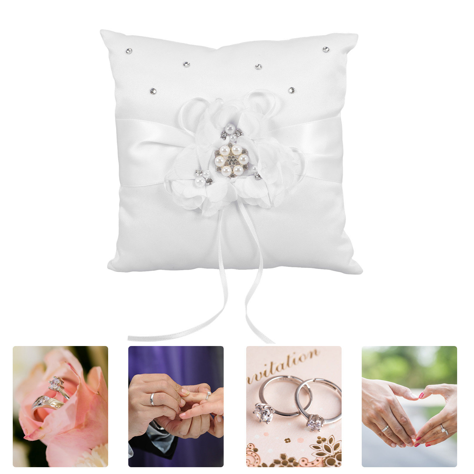 Cuscino Portafedi Nuziali 20x2 - Ring Bearer Pillow recensione e prezzo