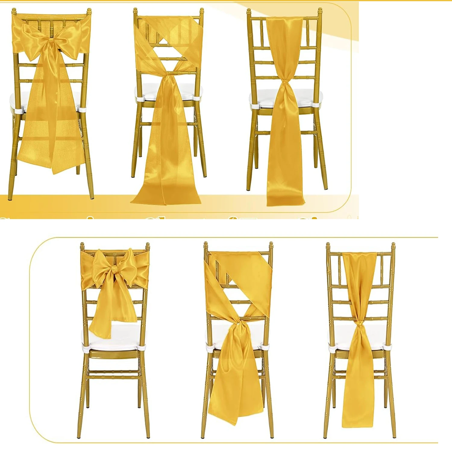Fascette in raso per sedie, 10 - Wedding Supply Wholesale recensione e prezzo